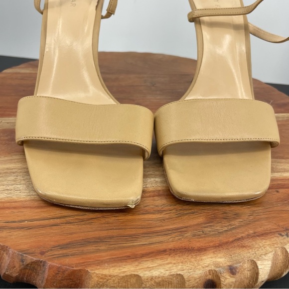 BY FAR Nayla heel Sandals Nude - Size 11 (EU 41) square toe strappy - Picture 5 of 8